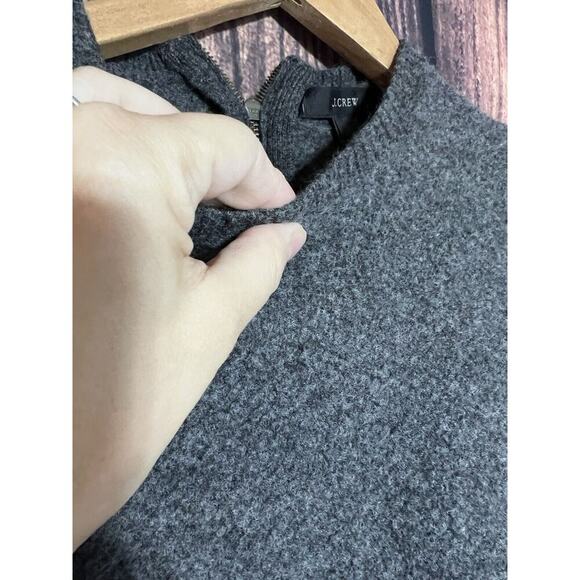 J CREW Wool Poplin SWEATER Knit Time Capsule Preppy Classic Women Sz M Normcore - Picture 4 of 10